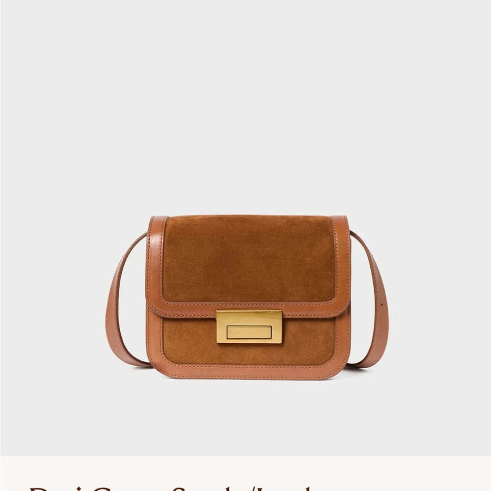 Loeffler Randall Desi Cacao Suede/Leather Crossbody